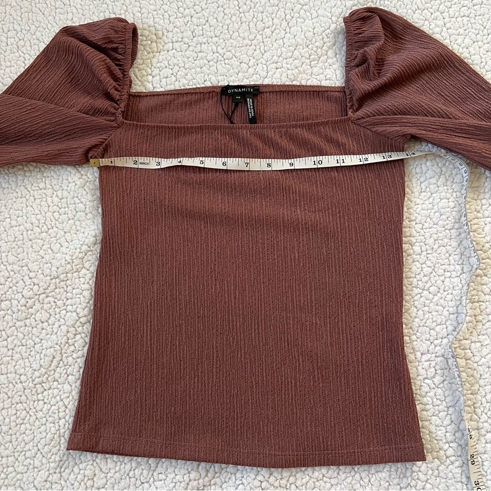 Dynamite Square Neck Puff Sleeve Top - Picture 8 of 9